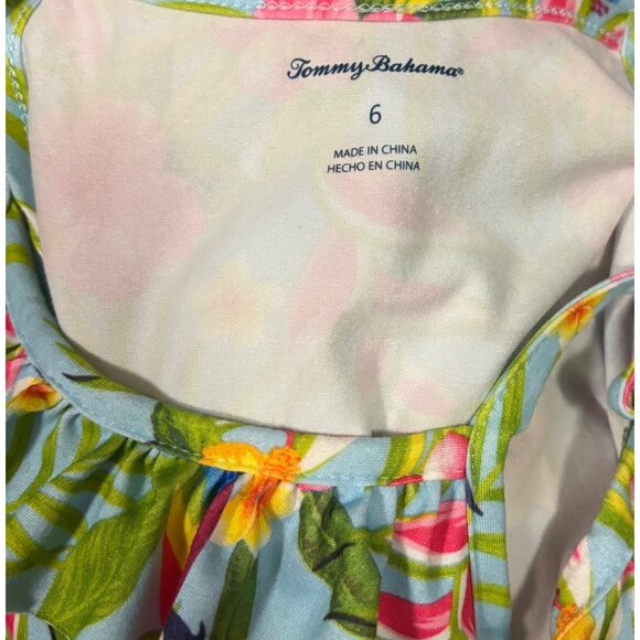 Tommy Bahama Girls Tropical Print Tiered Sundress Size 6 - Picture 6 of 7